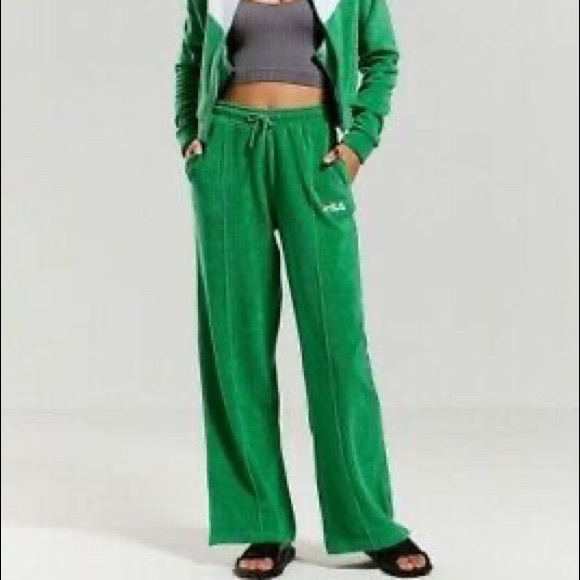 FILA Urban Outfitters 2018 Collab Green Pants - Picture 1 of 6